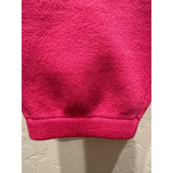 Monrow Knit Lounge Jogger outdoor hiking beach pants, Large, Pink - Picture 4 of 5